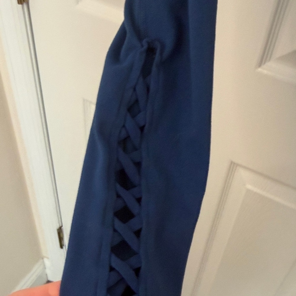 Yogalicious Midnight Blue Lattace Leggings - Picture 3 of 4